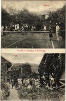 1917 Svedlér, Schwedler, Svedlár (Szepes, Zips); Ifjúsági üdülőtelep, tenisz pálya és park / Youth holiday resort, tennis court and park, sport