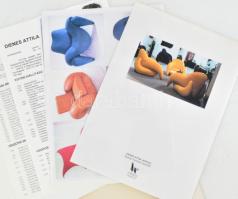 Dienes Attila (1942- ) szobrászművész katalógusa (ülőbútorok, szobrászati alkotások). Kiadói mappába...