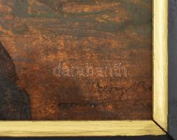 Déry Béla (1870-1932): Bornholm szigete. Olaj, karton. Jelezve jobbra lent. Dekoratív fakeretben. 30...