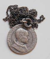 Ezüstözött vatikáni medál nyaklánccal / Silver-plated Vatican medal with necklace