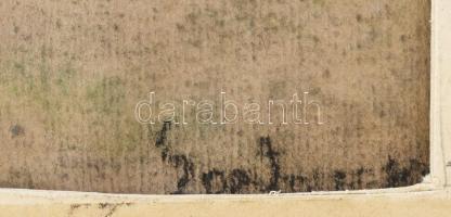 Szantrucek (Santrucek) Jenő (1903-1965): Hazafelé. Pasztell, karton. Jelzett a hátoldalán. Hátoldalá...