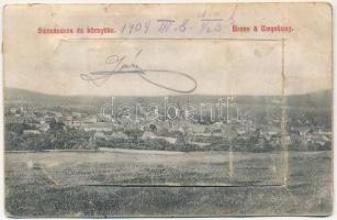 1909 Szászváros, Broos, Orastie; leporellólap 10 képpel. H. Graef kiadása / leporellocard with 10 pictures (EB)