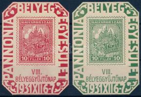 1931/2a + 2b VIII. Bélyeggyűjtőnap emlékívpár (20.000) / souvenir sheet pair