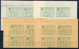 1941/11aa+ab+ca+cb Eszperantó Bélyegkiállítás 4 db emlékív