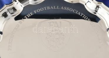 2015 Az Ír Labdarúgó Szövetség emlék díja az UEFA U-17 tornáról gravírozott fém tálca 26 cm Díszdobo...