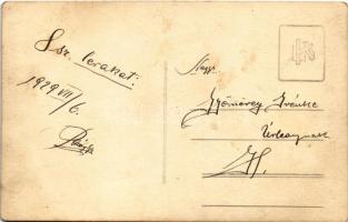 1929 Budapest, Szövetkezők világünnepe, 8. sz. lerakat "Szövetkezzünk!" felirattal, eladók...