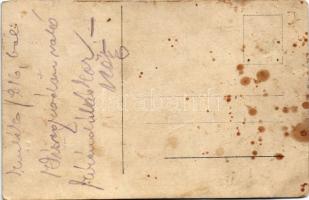 1916 Visegrád, kirándulók csoportja. photo (EK)