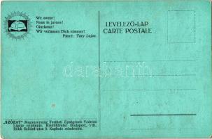 Esküszünk! Kiadja a "Szózat" Magyarország Területi Épségének Védelmi Ligája napilapja / Hu...