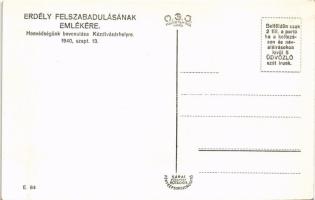 1940 Kézdivásárhely, Targu Secuiesc; bevonulás, harckocsik, tankok / entry of the Hungarian troops, ...