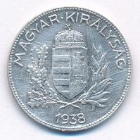 1938. 1P Ag T:AU,XF patina Adamo P7.3