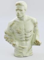 Antikolt férfi szobor, jelzés nélkül, hibátlan, m: 24,5 cm