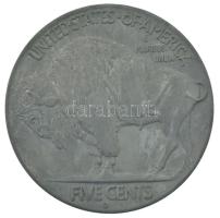 DN Az 1913-as évjáratú 5 centes érme nagyméretű utánverete (78mm) T:XF