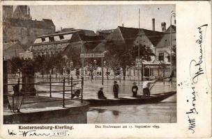 1898 (Vorläufer) Klosterneuburg-Kierling, Das Hochwasser am 17. September 1899 / flood (EK)