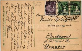 1930 Ramnicu Sarat (Buzau), Strada Victoriei, La "Cavalerul Román" M. Stainbricher / stree...