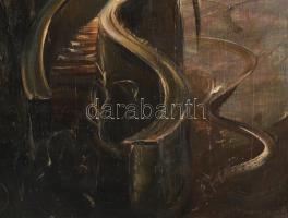 MCP jelzéssel: Híd. Olaj, falemez, kissé sérült. 108x70 cm. KIZÁRÓLAG SZEMÉLYES ÁTVÉTEL, NEM POSTÁZZ...