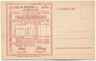 Temesvár, Timisoara; Jenő herceg tér, Rukavina emlékmű, Agrár takarékpénztár. Hátoldalon sorsjegy a ...