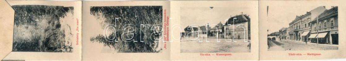 1909 Szászváros, Broos, Orastie; H. Graef 544. leporellolap 10 képpel (Andreas Berget Hütte am Naja,...