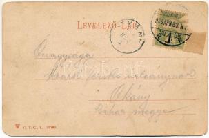 1906 Kolozsvár, Cluj; Mátyás király szülőháza és szobra / birthplace and statue of Matthias Corvinus...