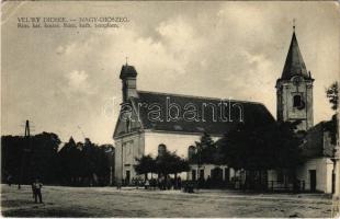 1939 Diószeg, Nagydiószeg, Sládkovicovo; Római katolikus templom. Josef Karsay kiadása / church (EK)