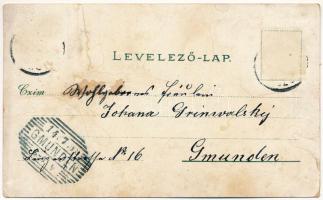 1899 (Vorläufer) Nagyrőce, Gross-Rauschenbach, Velká Revúca; Murányi utca, Állami felső kereskedelmi...