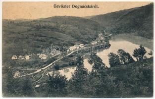 1908 Dognácska, Dognatschka, Dognecea; + VOJTEK-RESICZA 95. SZ. B. vasúti mozgóposta