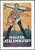 3 db reprint plakát: Gottschlig (Faragó Géza), Részvény szalámi, Első Magyar Hanglemezgyár, 34x24 cm