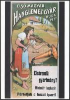3 db reprint plakát: Gottschlig (Faragó Géza), Részvény szalámi, Első Magyar Hanglemezgyár, 34x24 cm