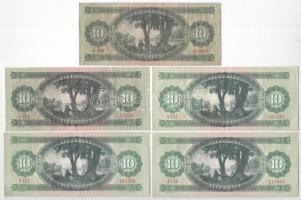 1960. 10Ft + 1962. 10Ft + 1975. 10Ft (3x) T:XF-F