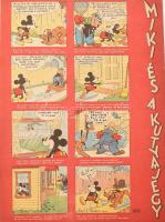1944 Az Ünnep című újság II. évfolyamának 4 db száma, hátoldalukon Mickey egér képregénnyel
