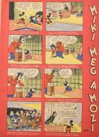 1944 Az Ünnep című újság II. évfolyamának 4 db száma, hátoldalukon Mickey egér képregénnyel