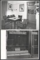 cca 1930-1940 Facit írógép irodabelső, kirakat, 5 db fotó, 23,5×17,5 cm