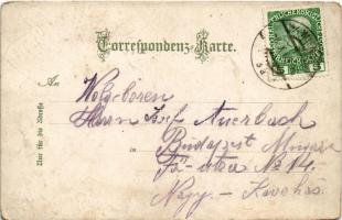 1909 Wien, Vienna, Bécs; Etablissement Hotel Wimberger, Garten & Terasse, München in Wien, Wiene...