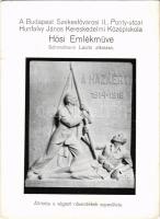 Budapest I. A Budapest Székesfővárosi Ponty utcai Hunfalvy János Kereskedelmi Középiskola Hősi emlékműve ( &quot;A Hazáért! 1914-1918&quot; felirattal), Schmidmann László alkotása. Állította a végzett növendékek egyesülete (EM)