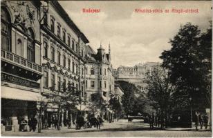 Budapest I. Krisztinaváros az Alagút utcával, August József-féle cukrászda, üzletek
