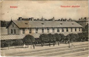 1909 Budapest IX. Ferencvárosi pályaudvar, vasútállomás (felszíni sérülés / surface damage)