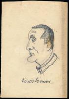 1936 Régi vázlatfüzet rajzokkal (díszítőminták, motívumok, karikatúrák), sérült állapotban, 22x15,5 ...