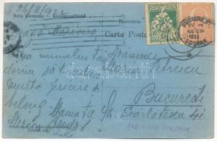 1922 Kovásznafürdő, Baile Covasna; Fő tér, Izsák József üzlete / Piata principala / main square, sho...