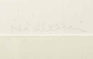 Nádler István (1938-): Cím nélkül, 2016. Akril, papír, jelezve jobbra lent. L 1/1 számozással. 49x39...