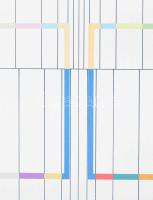 Ottó László (1966-): Yantra-ipsum (2), 2014. Akril, vászon, jelzett a hátoldalán. 75×75 cm / Acrylic...