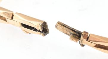 Arany (Au/14k) karlánc, jelzés nélkül, h: 18 cm, nettó: 14,2g