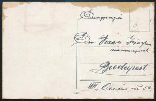 ~1905 TCV képeslap egyiptomi bélyeggel és "S.M.S. SZIGETVÁR" bélyegzéssel / TCV postcard w...