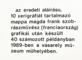 Frank Magda (1914-1997): 10 db szitanyomat, papír, mind jelzett és számozott (4/40), lapméret: 50x35...