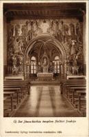 1936 Budapest XII. Új Szent János kórház templom főoltári freskója. Leszkovszky György festőművész alkotása 1929. (EK)