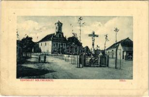 1913 Solymár, Fő tér, templom. W.L. Bp. 7552. 1911-13. Kégl Sebestyén kiadása (r)