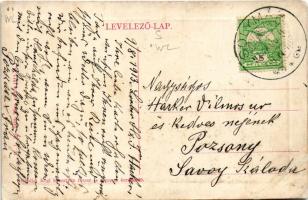 1913 Solymár, Fő tér, templom. W.L. Bp. 7552. 1911-13. Kégl Sebestyén kiadása (r)