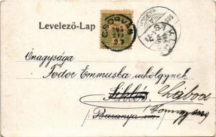 1905 Csorvás (Békés), Református templom, Fő utca (kis szakadás / small tear)