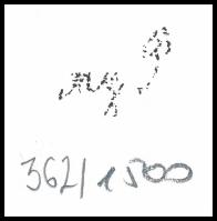 Reigl Judit (1923-2020): Portré. Szitanyomat, papír, jelzett a nyomaton, számozott: 362/1500, 19,5x2...