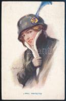 1914 Tábori posta képeslap / Field postcard "S.M.S. Kr. Erzh. Rudolf"