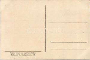 Budapest II. Ker. Állami Tanítónőképző intézet a Csalogány utcában. Ádám könyv- és papírkereskedés k...