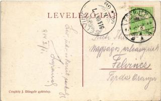 1914 Diósgyőr (Miskolc), Gyártelep árucsarnoka, piac. Czeglédy J. kiadása (EK)